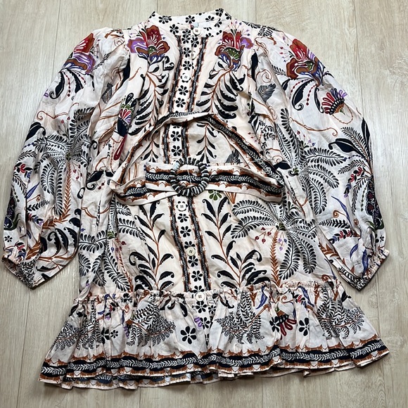 FARM Rio botanical-print mini dress, size small 1598 - Picture 5 of 8